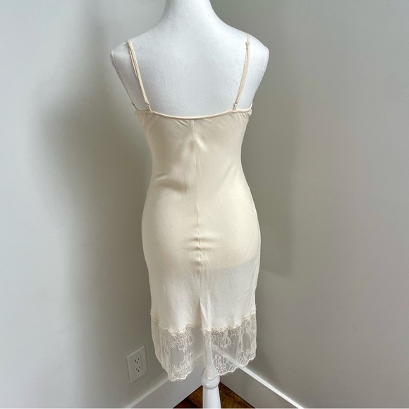 Aritzia Wilfred Cream Babydoll Slip Dress Lace Feminine Coquette Size XS - Picture 4 of 7